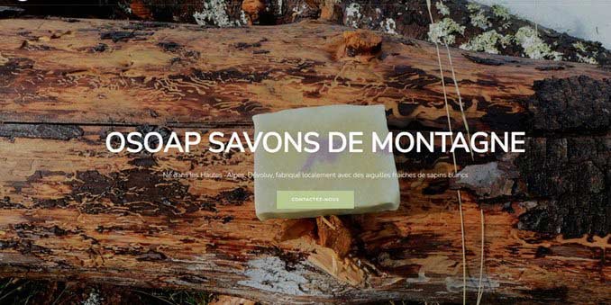 creation site internet osoap savon
